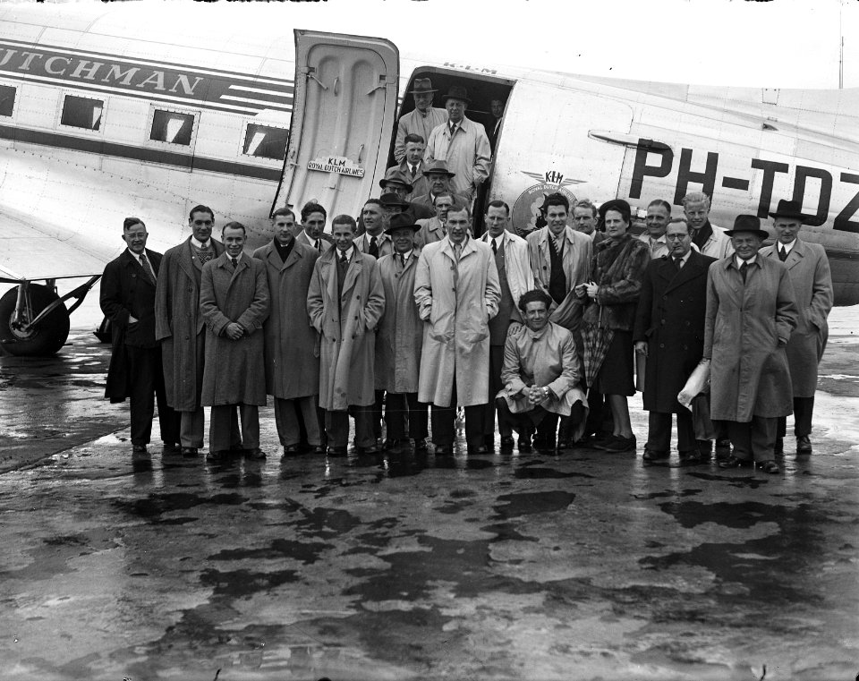 Vertrek Nederlands elftal naar Oslo Schiphol, Bestanddeelnr 902-7641