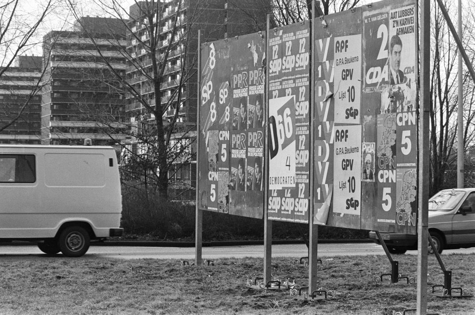 Verkiezingsaffiches in Amsterdam, Bestanddeelnr 933-9215