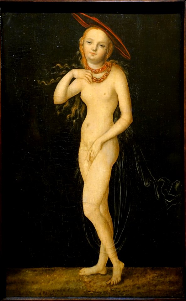 Venus by Lucas Cranach the Elder, c. 1530, oil on wood - Herzog Anton Ulrich-Museum - Braunschweig, Germany - DSC04558