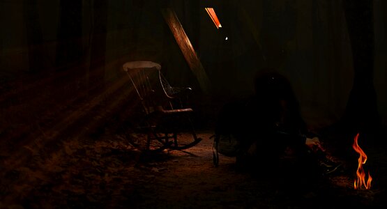 Attic rocking chair mystical