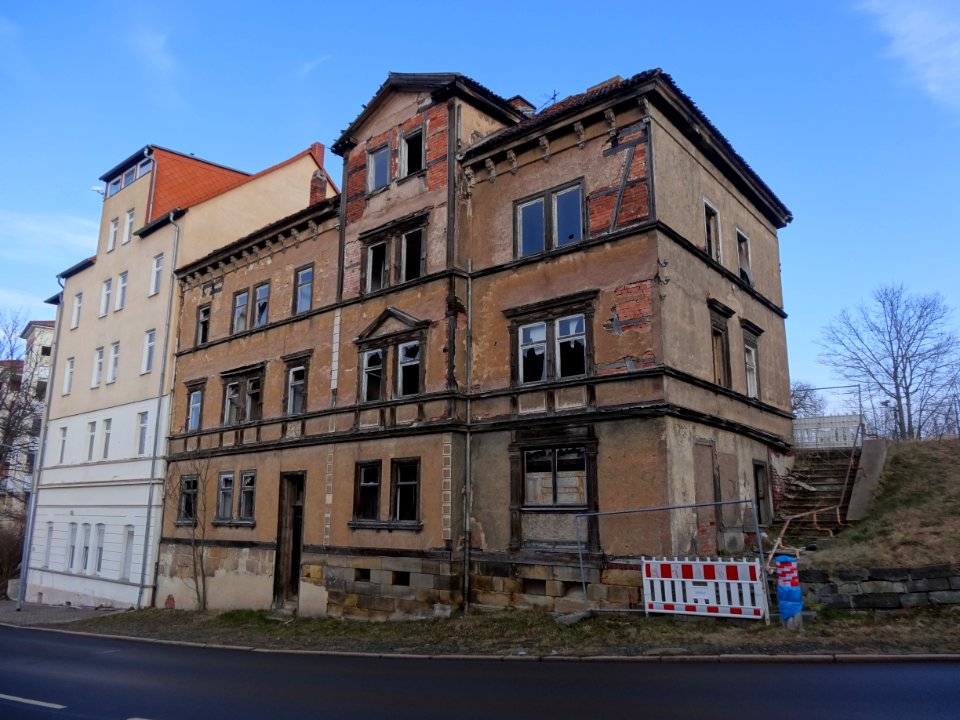 Verfallenes Gebäude in der Erfurter Landstraße, Gotha