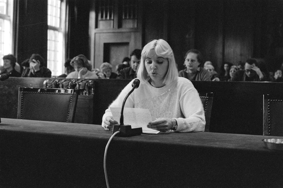 Vergadering raadscommisie over prostitutiebeleid in A'dam een vertegenwoordigste, Bestanddeelnr 933-2647