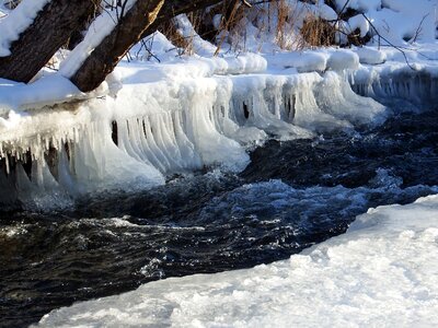 Water for turn the river photo