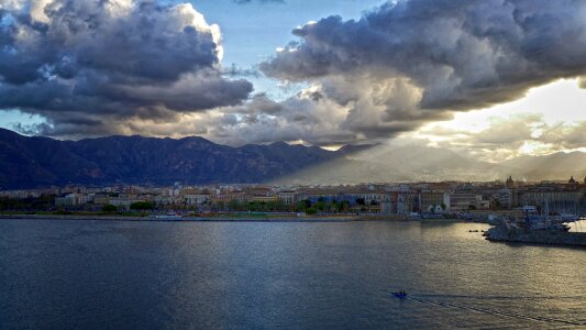 Clouds sea italian country