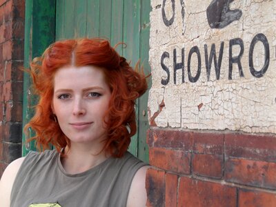 Redhead woman model