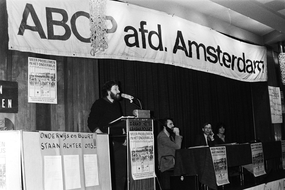 Vergadering in Amsterdamse Krasnapolsky van de ABC en afdeling Amsterdam van de…, Bestanddeelnr 931-2577