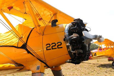 Aircraft old plane radial engine