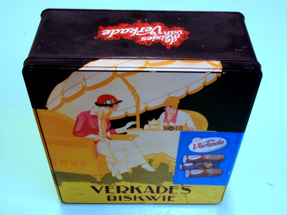 Verkade biskwie, de meisjes van Verkade blik pic2