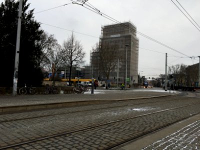 Verkehrsbetriebe Hochhaus Dresden albertplatz Umbau 