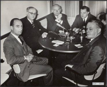Verkiezingen, presidenten, persconferenties, Riel, H. van, Amerika, Bestanddeelnr 050-0811