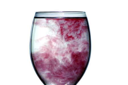Muddy disorder glass of wine photo