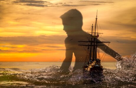 Travel sea boat