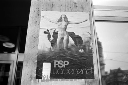 Verkiezingsbord van de Pacifistisch-Socialistische Partij (PSP), Bestanddeelnr 924-4362