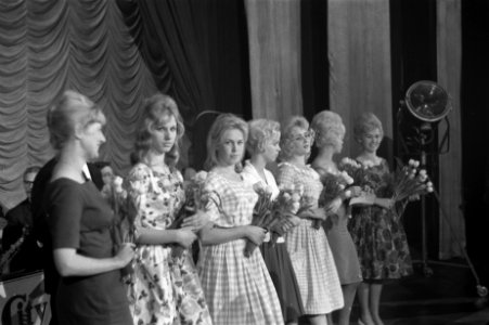 Verkiezing van de Nederlandse Brigitte Bardot in het Citytheater De deelneemste, Bestanddeelnr 911-1986