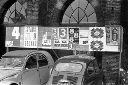 Verkiezingsborden in Alkmaar i.v.m. gemeenteraadsverkiezingen, Bestanddeelnr 925-8494
