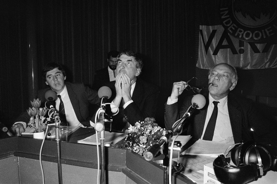 Verkiezingsdebat tussen lijsttrekkers CDA, PvdA en VVD in Hilversumse VARA-radio, Bestanddeelnr 933-6508