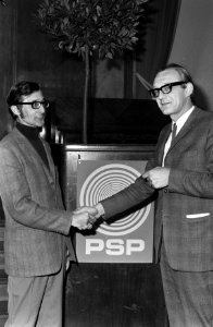 Verkiezingsvergadering PSP-PPR in Kras Amsterdam, Bestanddeelnr 923-3525