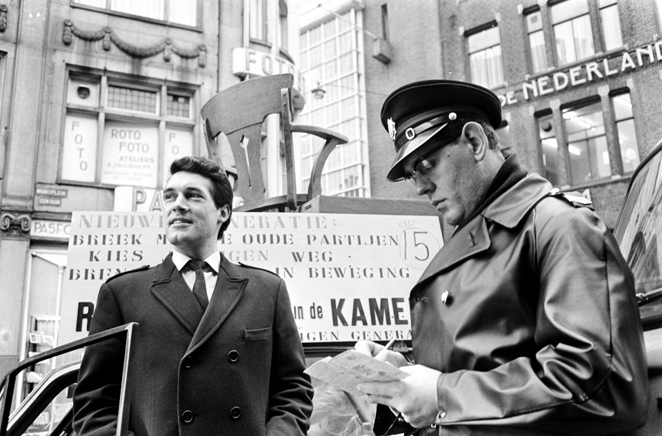 Verkiezingsstrijd, de heer Rodermond en politie, Bestanddeelnr 920-0291