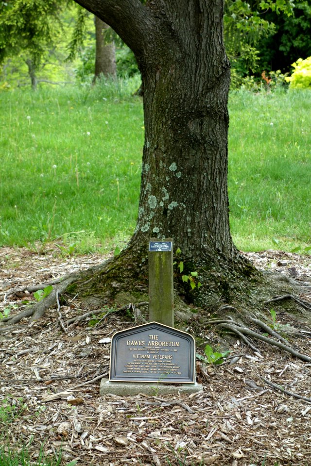 Vietnam Veterans - Dawes Arboretum plaque - DSC02884