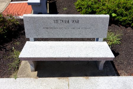 Vietnam War bench - Middleboro Veterans' Memorial Park - Middleborough, Massachusetts - DSC04037
