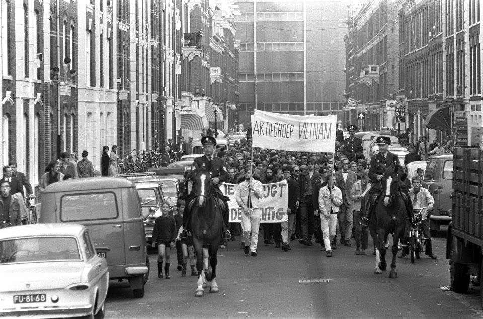 Vietnamdemonstratie in Amsterdam, Bestanddeelnr 920-7095