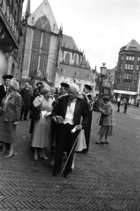 Viering 100-ste Dies Natalis VU in de Nieuwe Kerk , 18 de heer Algra van Nieuwe , Bestanddeelnr 931-0960