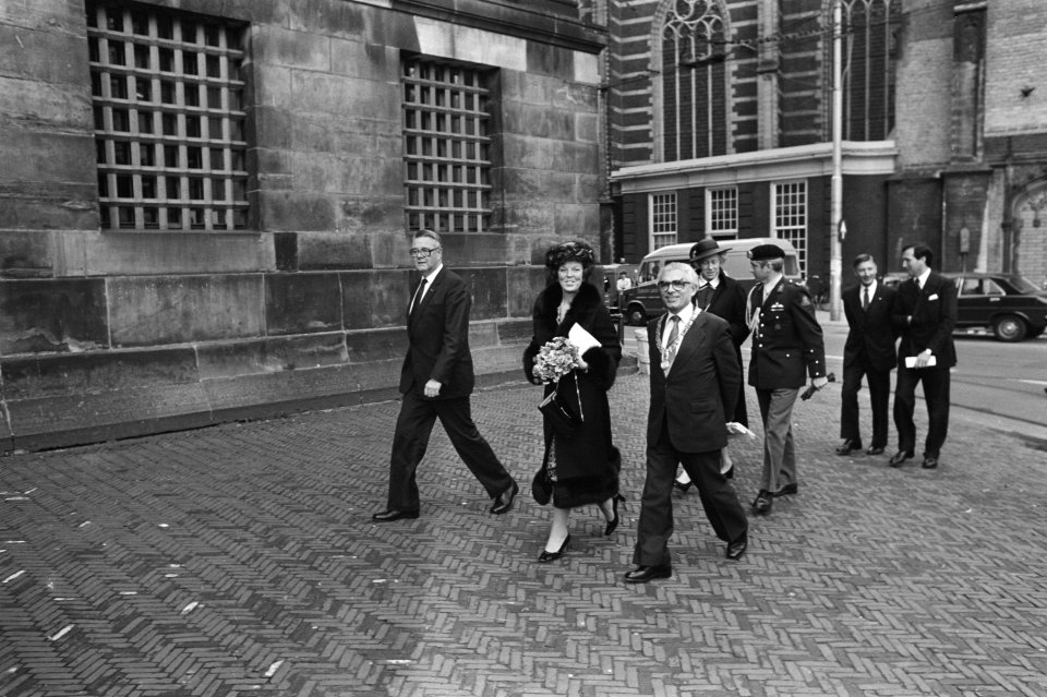 Viering 100-ste Dies Natalis VU in de Nieuwe Kerk , ere-doctores van de Nieuwe K, Bestanddeelnr 931-0958