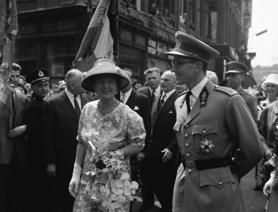 Vierde en laatste dag van het Koninklijk bezoek aan Belgi Koningin Juliana en Ko, Bestanddeelnr 911-3082