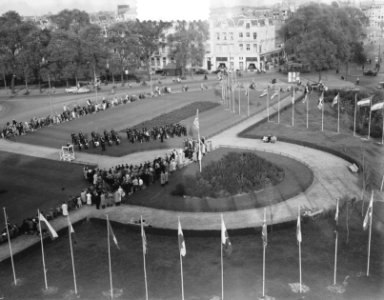 Viering van de dag der Verenigde Naties op het Frederiksplein, Bestanddeelnr 906-0585
