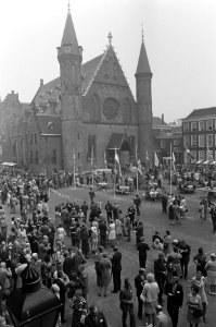 Viering Zilveren Regeringsjubileum van Koningin Juliana in Den Haag , overzicht , Bestanddeelnr 926-6682