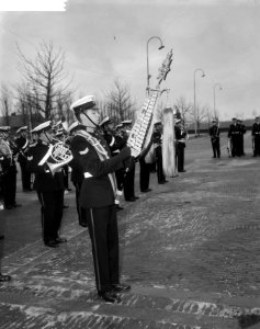 Viering van het 300 jarig bestaan van het Korps Mariniers bij de Van Ghent Kazer, Bestanddeelnr 918-5232
