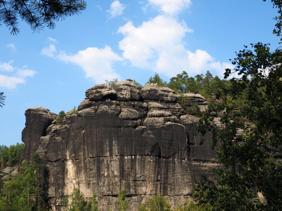 Elbe sandstone hike sandstone rocks