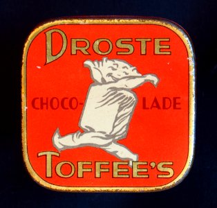 Vierkant Droste chocolade toffees doosje, foto1