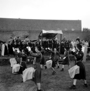 Viering 35 jarig bestaan N.P.G. (Nederlands Padvindsters Gilde) Jubeldag op de, Bestanddeelnr 934-5344
