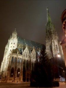 Vienna, St Stephen's Cathedral at night