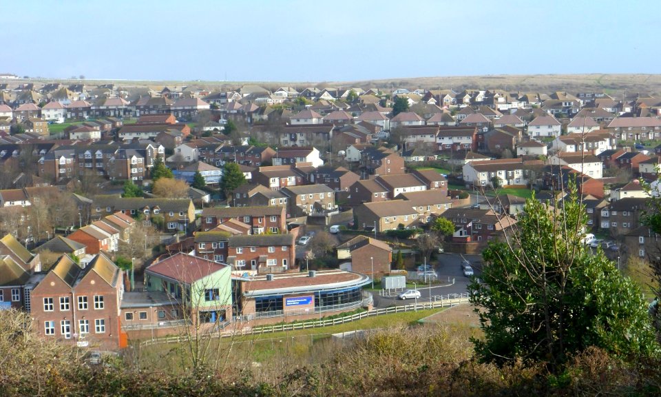View across Whitehawk Estate from Whitehawk Hill (December 2013) (3)