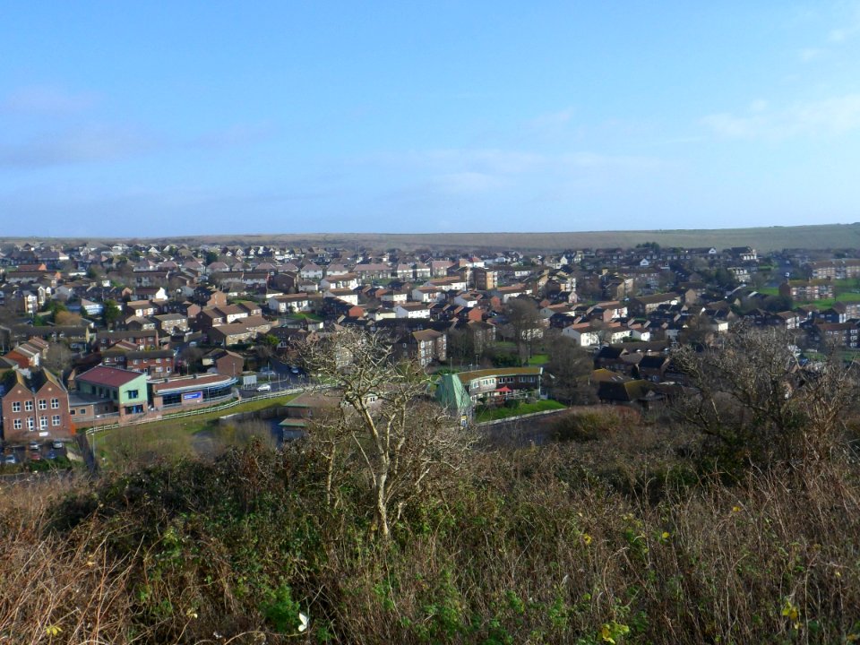 View across Whitehawk Estate from Whitehawk Hill (December 2013) (5)
