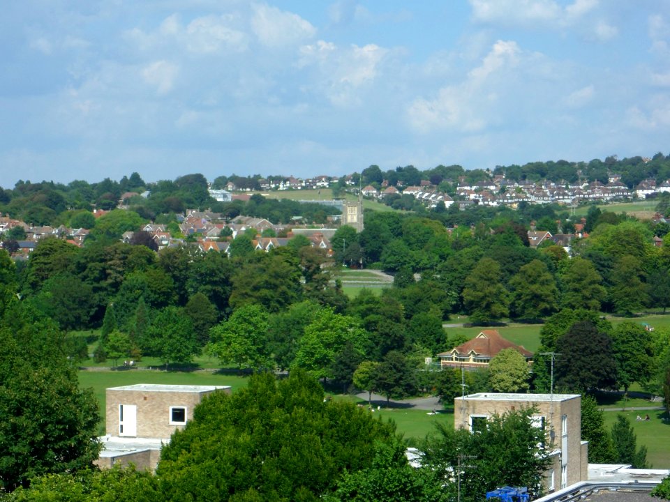 View across Preston Park from Highcroft Villas, Prestonville (August 2013) (4)