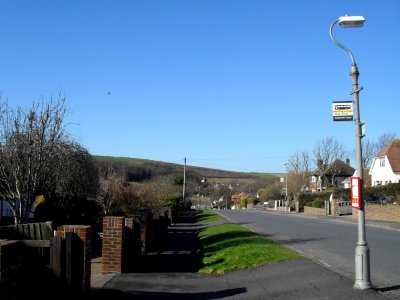 View along Ainsworth Avenue, Ovingdean (January 2010)