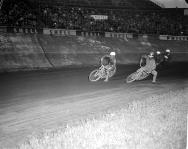 Vierlanden Speedway Races in Olympisch Stadion . Voorop Chum Taylor (Australie),, Bestanddeelnr 915-3413