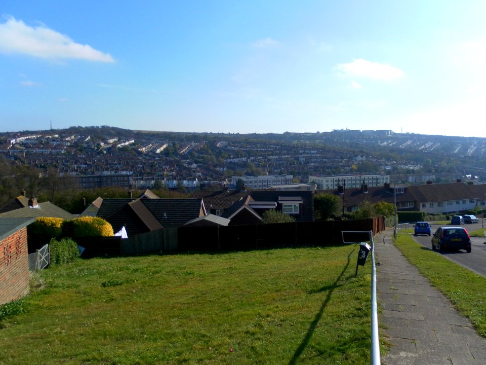 View across Bear Road and Coombe Road areas from Hollingdean, Brighton (October 2011) (4)