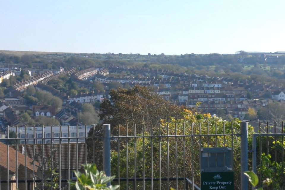 View across Bear Road and Coombe Road areas from Hollingdean, Brighton (October 2011) (2)