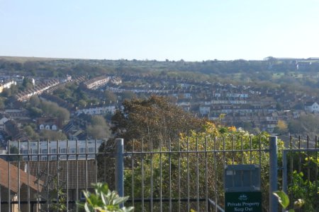 View across Bear Road and Coombe Road areas from Hollingdean, Brighton (October 2011) (2)