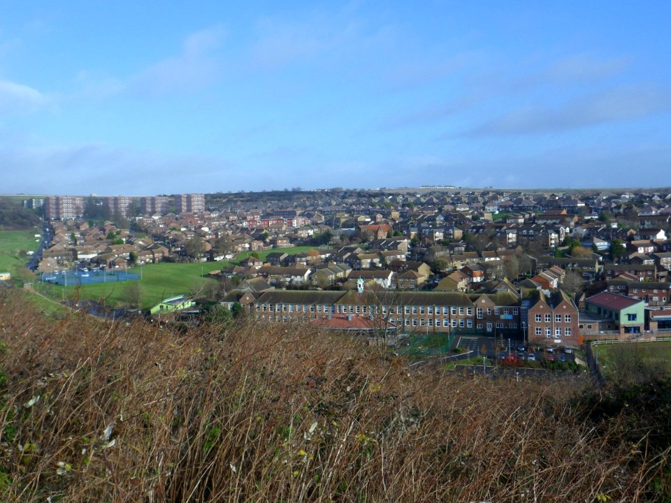 View across Whitehawk Estate from Whitehawk Hill (December 2013) (4)