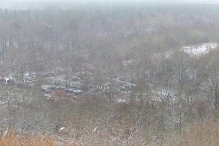 View from Drachenberg Berlin with snow 2021-01-03 18