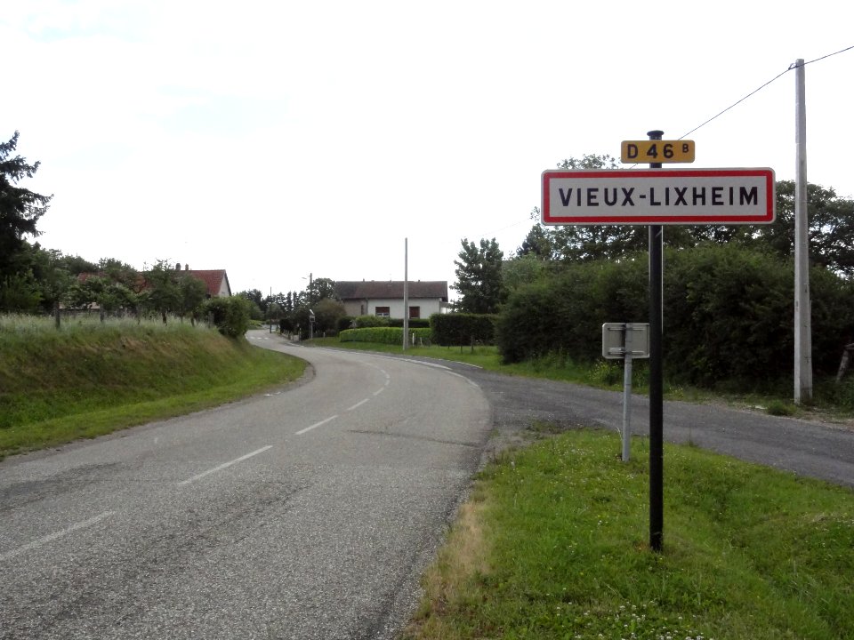 Vieux-Lixheim (Moselle) panneau d'entrée