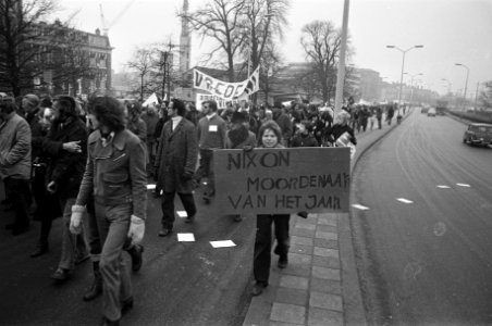 Vietnamdemonstratie in Den Haag, Bestanddeelnr 926-1672