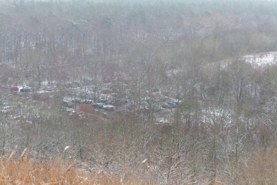 View from Drachenberg Berlin with snow 2021-01-03 17