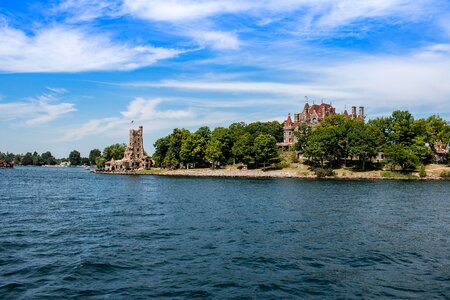 Panorama summer castle photo