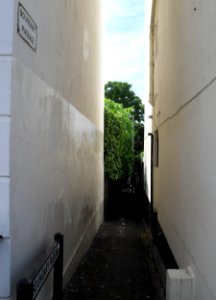 View down Boundary Passage, Brighton (July 2010)